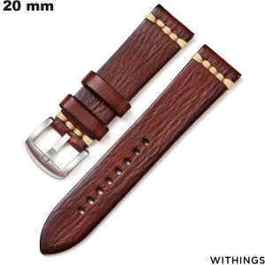 Bracciale orologio connesso Marrone Pelle Vegana Withings di qualità