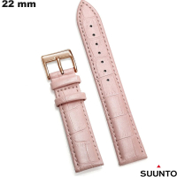 Bracciale smartwatch 22 mm in vera pelle Suunto Rosa economico