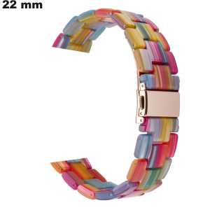 Bracelet Multicolore montre 22 mm Résine - Envoi en 24h