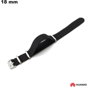 Bracciale Huawei Nero Tessuto 18 mm orologio ● Spese di Spedizione 3,99€