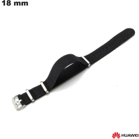 Bracciale Huawei Nero Tessuto 18 mm orologio ● Spese di Spedizione 3,99€