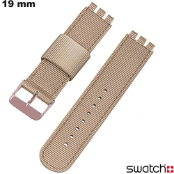 Bracciale in Tessuto 19mm Beige Swatch per orologio