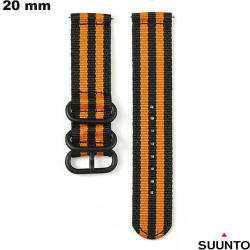 Pulsera de 20 mm Naranja Zulu militar Suunto reloj Nylon