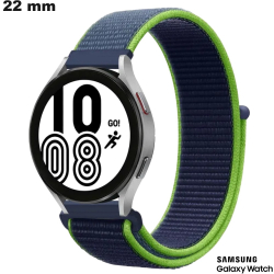 Bracelet pour montre Bleu Samsung 22 mm Tissu