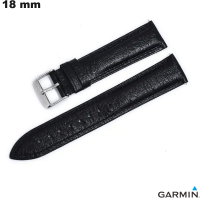Bracciale Garmin in vera pelle nera 18mm per orologio di qualità