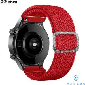 Bracelete de Nylon Haylou Vermelho 22 mm de relógio: Entrega Grátis