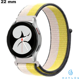 Vendita Bracciale 22 mm Giallo Tessuto Haylou per orologio connesso