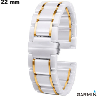 Vendita Braccialetto 22 mm Bianco Ceramica orologio connesso Garmin