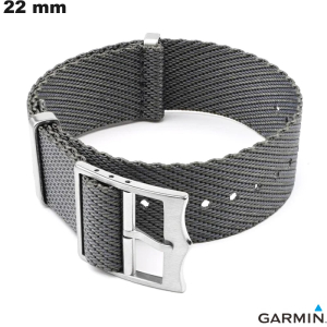 Bracciale per smartwatch Grigio Garmin 22 mm Nylon - Spedizione Gratuita Bracciale per smartwatch Grigio Garmin 22 mm Nylon - Spedizione Gratuita