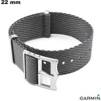 Bracciale per smartwatch Grigio Garmin 22 mm Nylon - Spedizione Gratuita