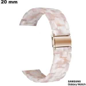 Bracelet Rose Samsung Résine 20mm montre | Livraison Rapide