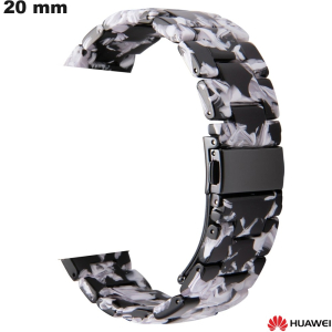 Bracciale Nero 20mm Huawei Resina orologio \ Spedizione Gratuita