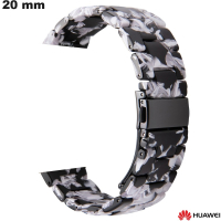 Bracciale Nero 20mm Huawei Resina orologio \ Spedizione Gratuita