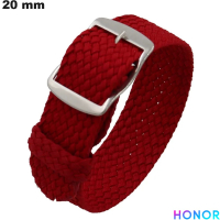 Bracelet Rouge Honor 20 mm Tissu de montre