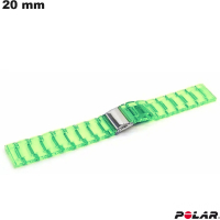 Bracciale in PVC trasparente per orologio 20mm Polar | Spedizione Rapida