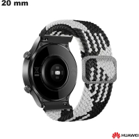 Bracelete Huawei de relógio inteligente 20 mm Preto Tecido de qualidade