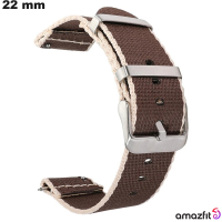 Pulseira de Tecido 22 mm para relógio Marrom Amazfit (Pace, GTR 2e) barato