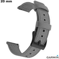 Vendita Bracciale per orologio connesso 20 mm Garmin Grigio Tessuto