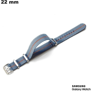 Bracciale 22mm Samsung Grigio orologio Tessuto / Portofranco offerto da 20€