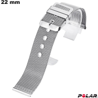 Venda de Bracelete Prata Aço Inoxidável Malha Fina 22 mm Polar