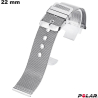 Venda de Bracelete Prata Aço Inoxidável Malha Fina 22 mm Polar