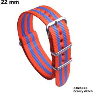 Pulseira de relógio Laranja 22mm Tecido Samsung # Port a 3,99€