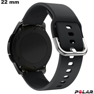 Buy Black 22mm Silicone Sport Bracelet for Polar Watch