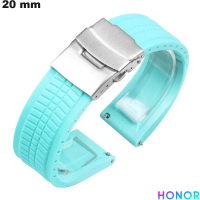 Bracciale in caucciu blu per orologi 20 mm Honor | Spedizione gratuita da 20€