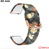Acquista Bracciale Florale Nero per Orologio in Caucciu 22 mm OnePlus