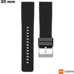 Pulseira de relógio inteligente Preto Xiaomi 20mm Silicone de qualidade