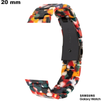 Bracelet 20mm Multicolore Samsung de smartwatch Résine pas cher