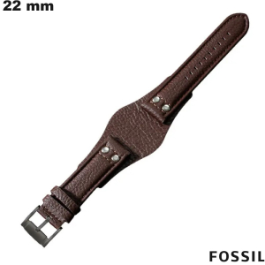 Armband Fossil Braun Echtes Leder 22mm Qualitätsuhr