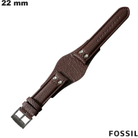 Bracelet Fossil Marron Cuir véritable 22mm montre de qualité