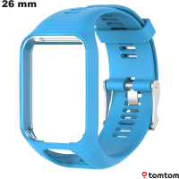 Bracciale Blu 26 mm per orologio connesso TomTom / Spedizione Gratuita