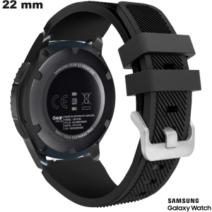 Bracciale per orologio 22 mm Samsung Nero Silicone - Spedizione a 3,99€