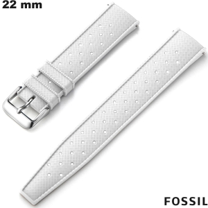 Bracciale Fossil Silicone Bianco 22mm Durevole # Spedizione Gratuita