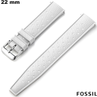 Bracciale Fossil Silicone Bianco 22mm Durevole # Spedizione Gratuita