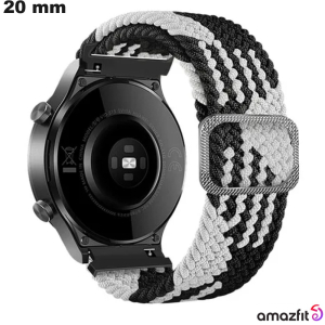 Vendita Bracciale Amazfit 20mm per smartwatch Nylon Nero