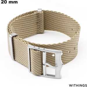Buy 20 mm Woven Nylon Smartwatch Bracelet Withings Beige