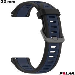 Armband 22 mm Caoutchouc Polar Blauw slimme horloge