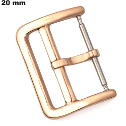 Hebilla de 20 mm Doré Rose Ardillon para pulsera de Acero Inoxidable