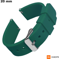 Acquistare Bracciale per orologio Verde in gomma morbida Xiaomi 20 mm