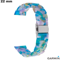 Bracciale orologio connesso Resina Blu Garmin 22 mm di qualità