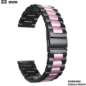 Bracciale 22 mm Acciaio Inossidabile Samsung Nero per orologio economico