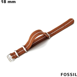 Bracelete Brown mostra 18mm Fossil Nylon