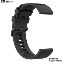 Bracciale orologio Nero 20mm Silicone Samsung | Spedizione Gratuita