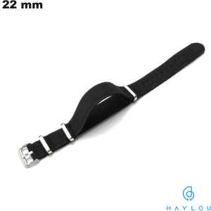 Zwarte Haylou smartwatch band 22mm - Verkrijgbaar voor 3,99€