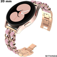 Braccialetto in metallo dorato rosa smartwatch Withings 20mm di qualità