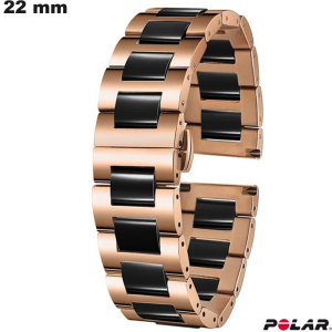 Bracelete Polar Céramique Dourado rosa de relógio 22mm barato