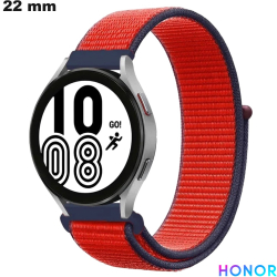 Bracelet 22mm Rouge Honor montre intelligente Nylon